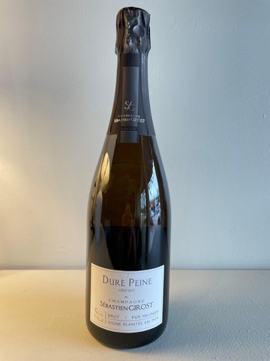NV  Champagne, Pinot Meunier VV "Dure Peine", Sebastien Girost