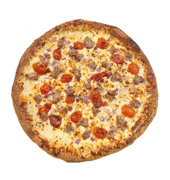 12” Cajun Alfredo Andouille Sausage Pizza