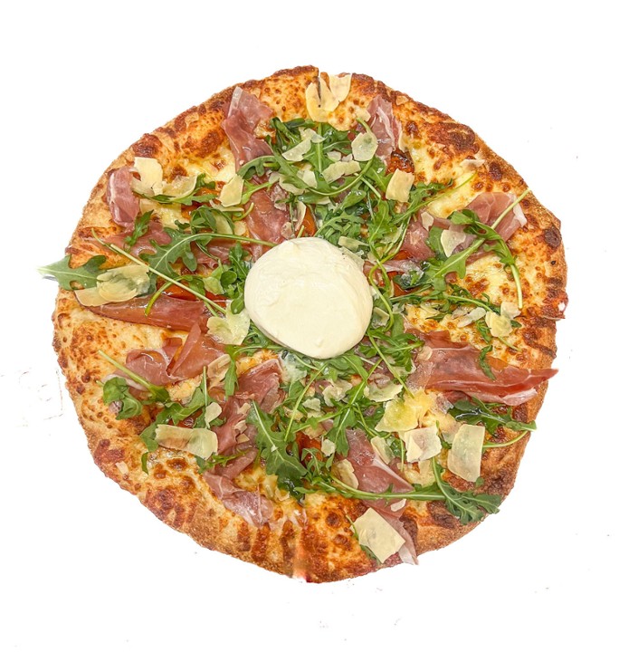 12” Burrata Prosciutto Pizza