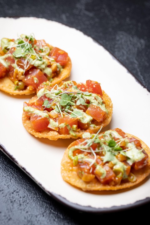 Ahi Poke Tostadas