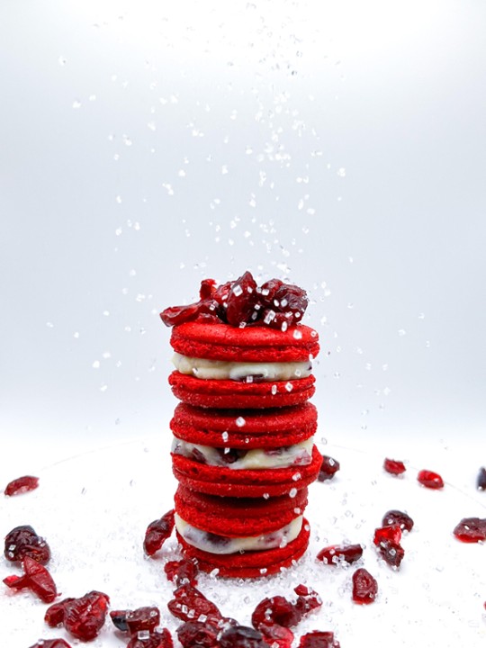 Sugared Cranberry Macaron