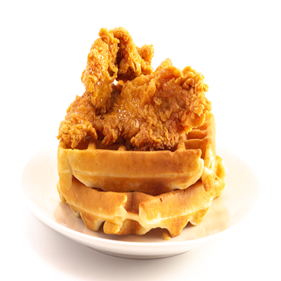 Chicken Tenders [3] and Waffle