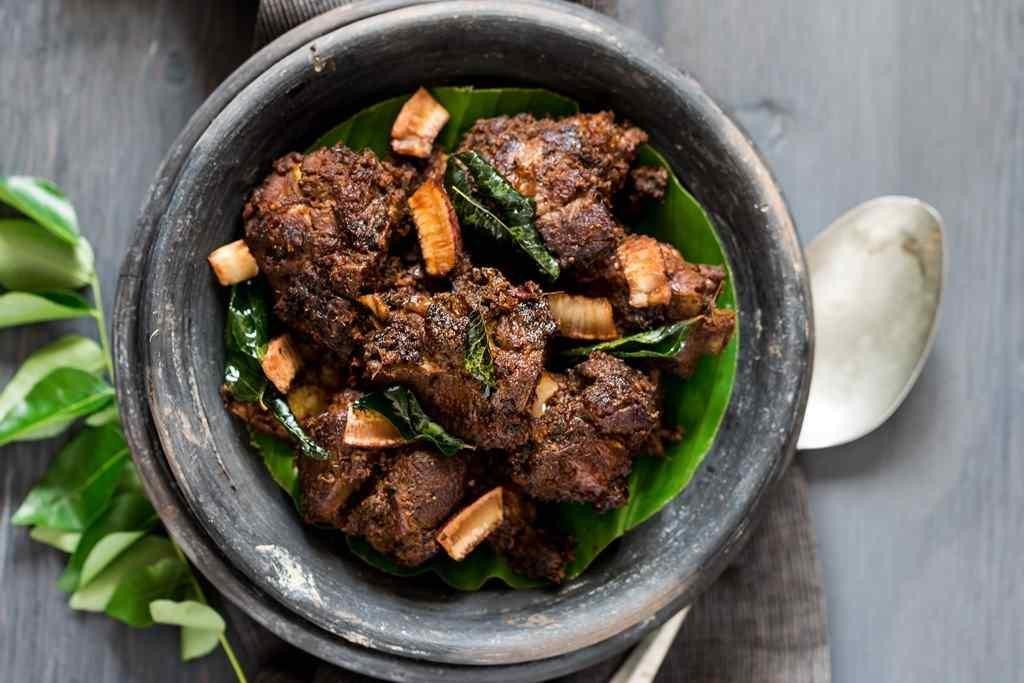 Mamsam Miryala Vepudu(Goat pepper Fry)