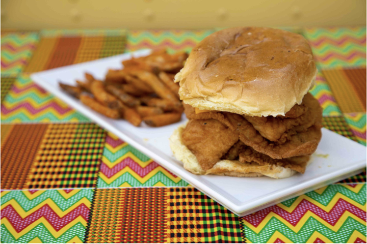 Fried Basa Sandwich