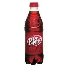 Dr. Pepper 16.9oz plastic bottle