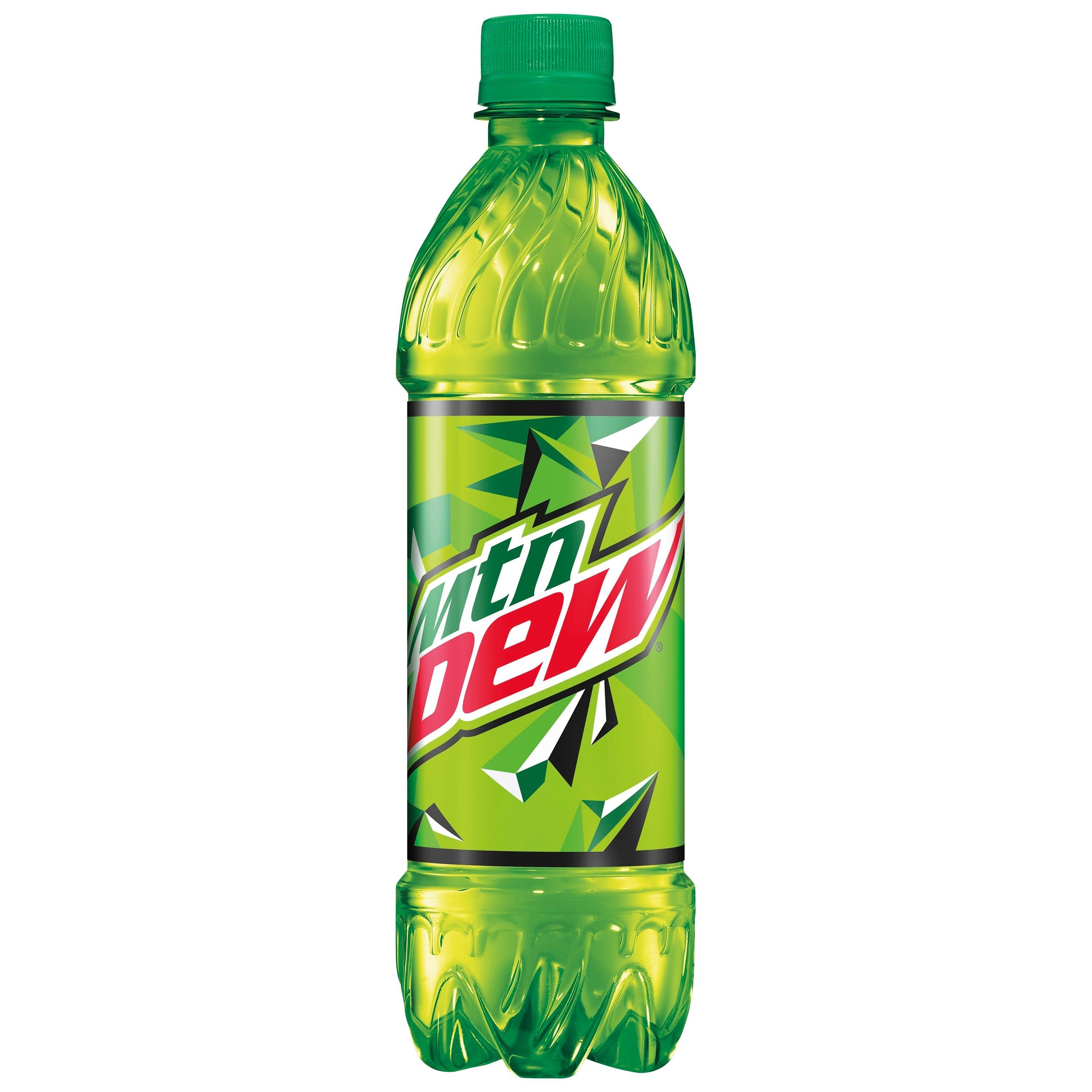 Mountain Dew 16.9oz plastic bottle