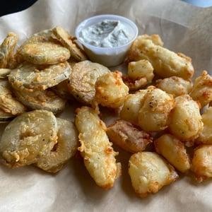 Fried Curds & Pickles