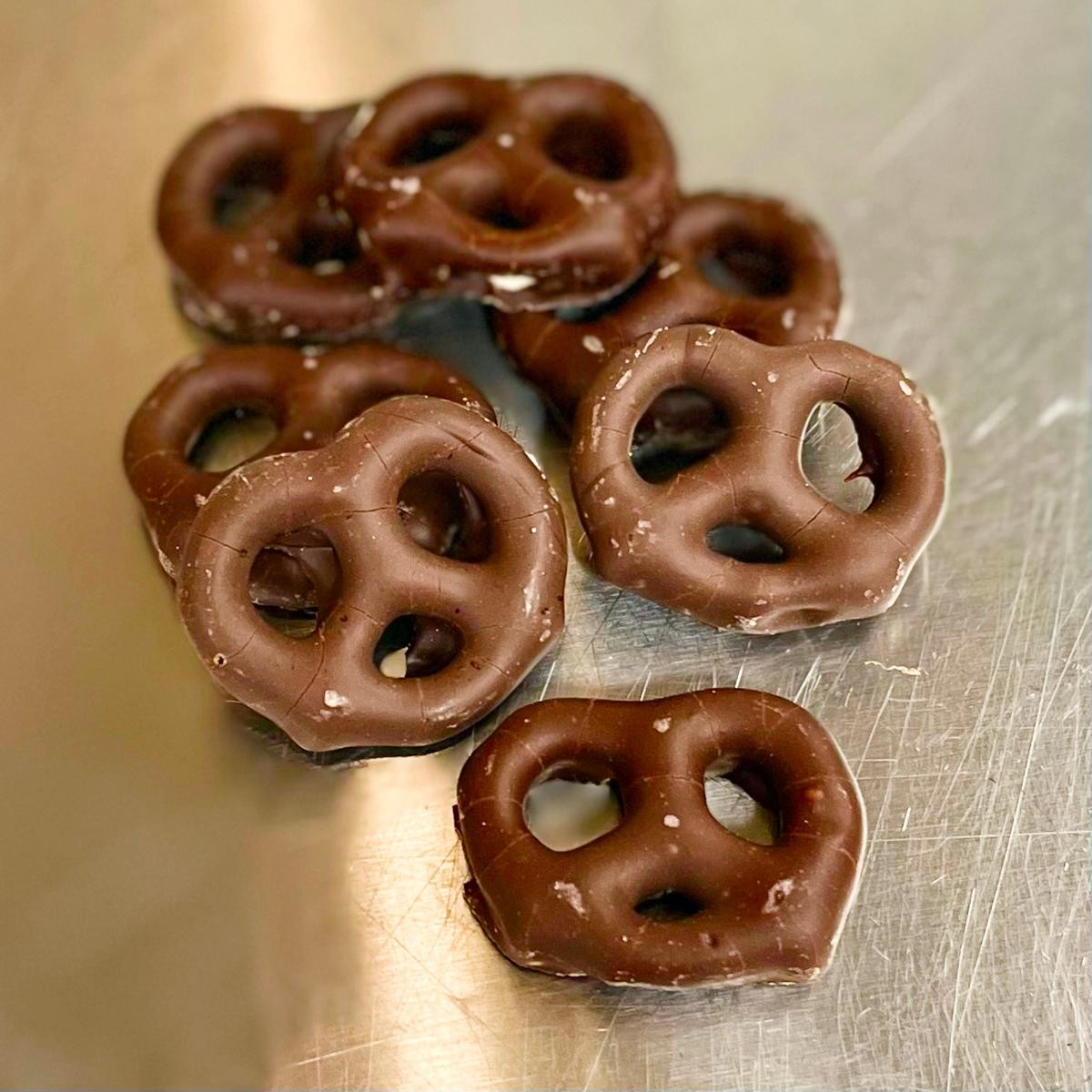Mini Chocolate Covered Pretzels - 8oz Box