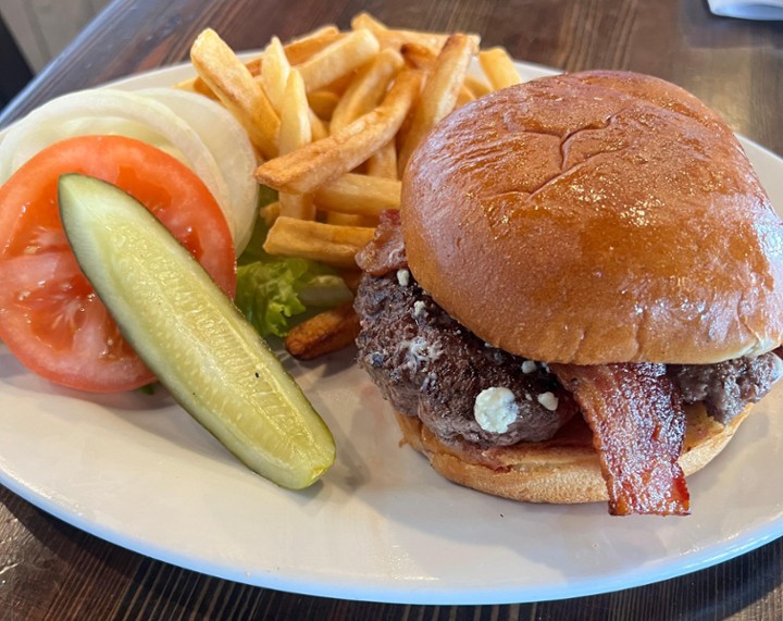 Bacon and Bleu Cheese Burger