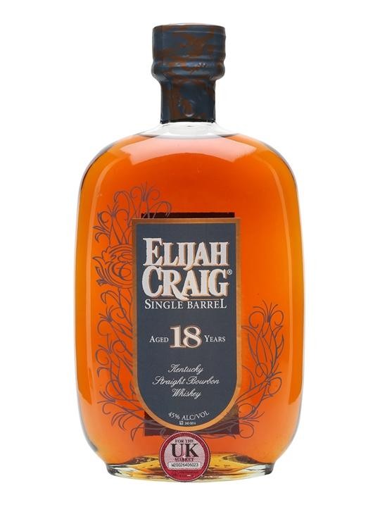 Elijah Craig 18-Year-Old Single Barrel Bourbon Whiskey - 750ml Bottle