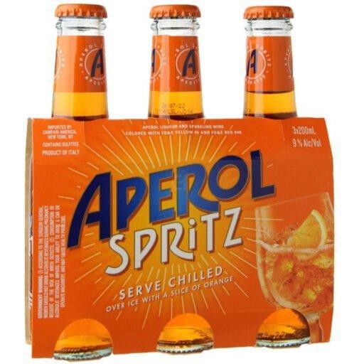 Aperol Spritz Ready to Drink - Liqueur - 3x 200ml Bottles