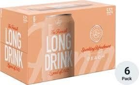 Long drink peach- 6pk can