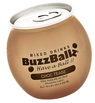 BuzzBallz Cocktails Choc Tease Mudslide Ready-to-drink - 200ml Bottle