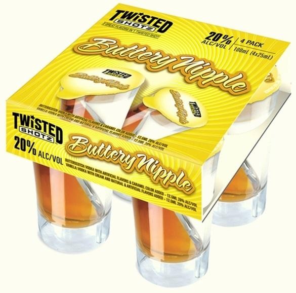 Twisted Shotz Buttery Swirl Shots Ready-to-drink - 4x 25ml Counts