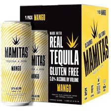 Mamitas Mango Tequila & Soda Hard Seltzer Cans (12 oz x 4 ct)
