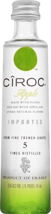 CIROC Apple, 50 ML, 70 Proof (Made with Vodka Infused with Natural Flavors)