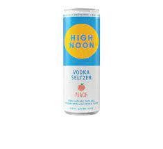 High Noon Peach Hard Seltzer Vodka Cans 20oz - 12pk full case