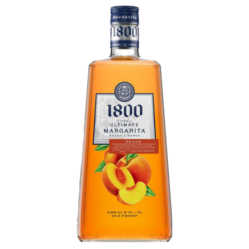 1800 Ultimate Peach Margarita Ready to Drink Plastic 1.75L (19.9 Proof)