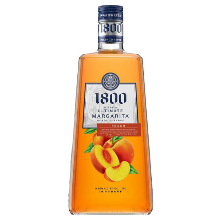 1800 Ultimate Peach Margarita Ready to Drink Plastic 1.75L (19.9 Proof)