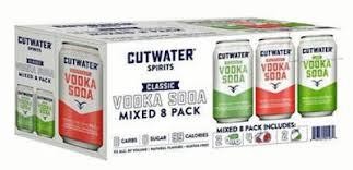 Cutwater Spirits Variety Pack Vodka Soda Cocktail Cans (12 oz x 8 ct)