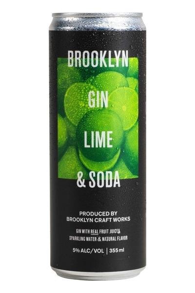 Brooklyn Gin Lime & Soda Ready-to-drink - 4x 355ml Cans