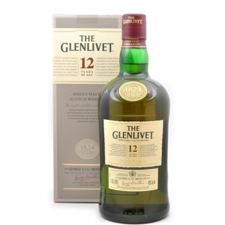 The Glenlivet Single Malt Scotch Whisky 12 Year 1.75L