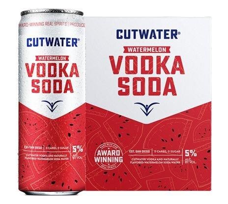 Canteen Spirits Watermelon Vodka Soda Ready-to-drink - 4x 12oz Cans