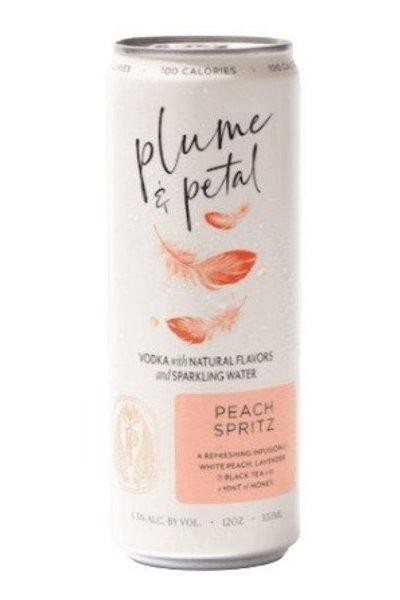 Plume & Petal Peach Spritz Ready-to-Drink Fruit Cocktail - 4x 12oz Cans