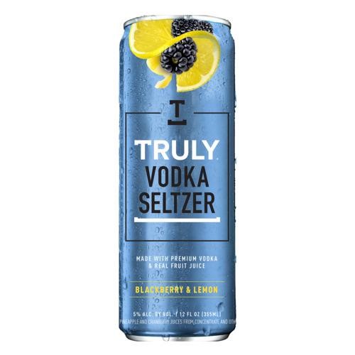 Truly Hard Seltzer Vodka Soda Blackberry & Lemon Hard Seltzer - Beer - 4x 12oz Cans