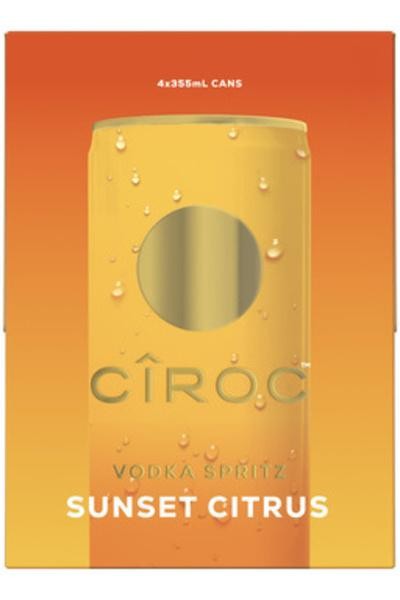 CIROC Croc Vodka Spritz Sunset Citrus Ready-to-drink - 4x 12oz Cans