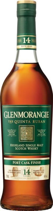 Glenmorangie 14 Year Old Port Cask Finish - Quinta Ruban Single Malt Whisky - 750ml Bottle