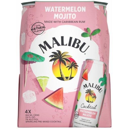 Malibu Rtd Cocktail Watermelon Mojito 4pc 12oz