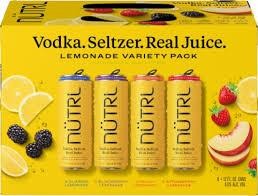 Nutrl Lemon Vodka Soda Variety Pack Cans (12 oz x 8 ct)