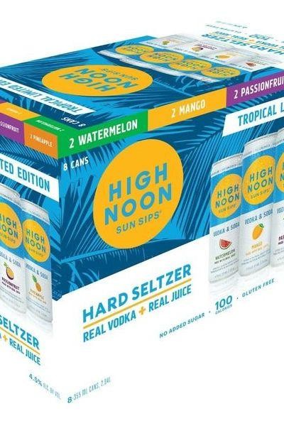 High Noon Vodka & Soda 8-Can Tropical Variety Pack 355ml