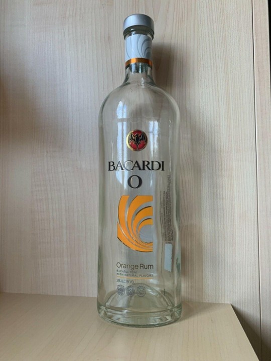 Bacardi O - Orange Rum - Empty Bottle 1 Litre - Collectable