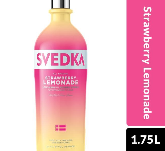 SVEDKA Strawberry Lemonade Flavored Vodka - 1.75l Bottle