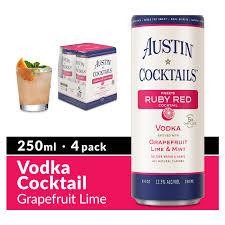 Austin Cocktails Cocktail Fred's Sparkling Ruby Red Vodka Can (250 ml) 4PK