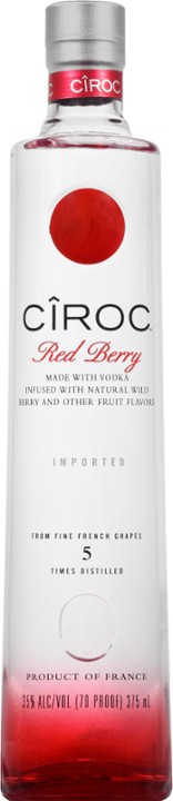 CIROC Red Berry, 375 ML, 70 Proof (Made with Vodka Infused with Natural Flavors)