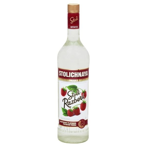 Stolichnaya Razberi Vodka 1L (75 Proof)
