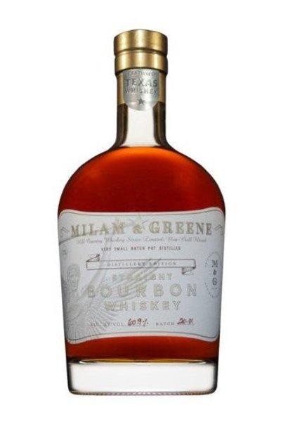 Milam & Greene Single Barrel Straight Bourbon Whiskey Whiskey