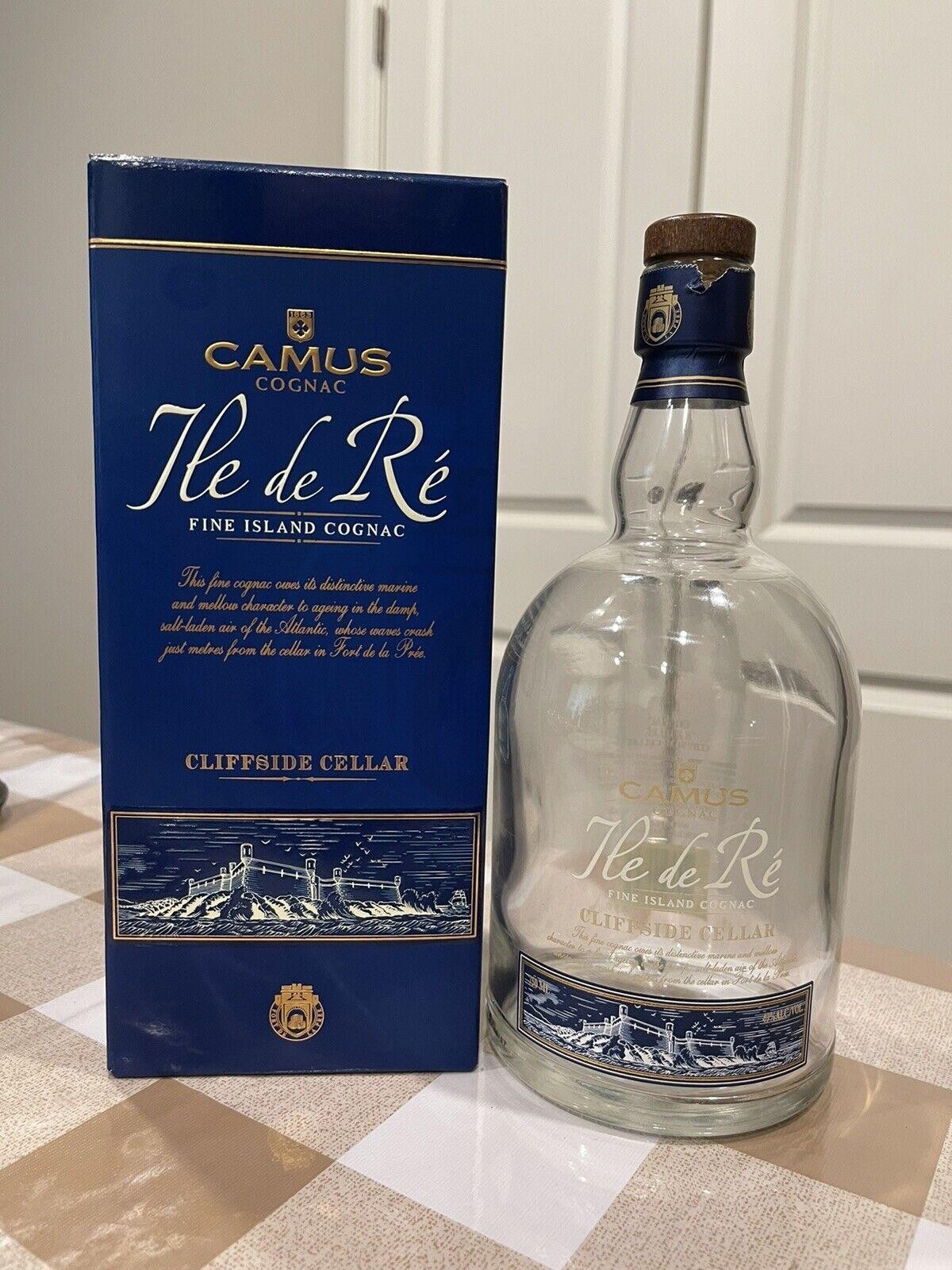 Camus Fine Island Cognac Empty Bottle with Box - Free Shipping