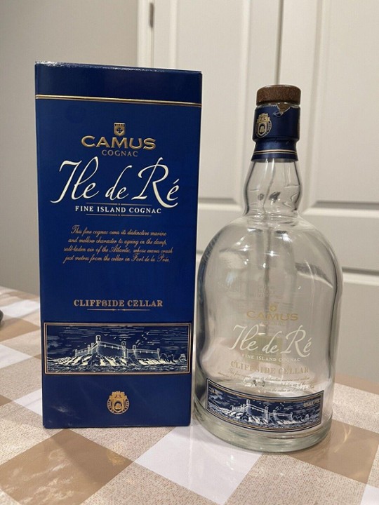 Camus Fine Island Cognac Empty Bottle with Box - Free Shipping