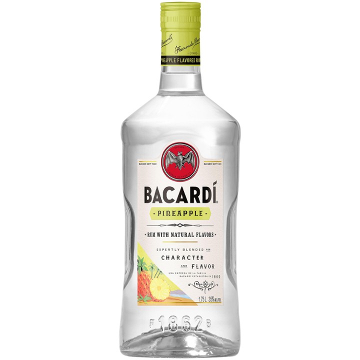 Pineapple Fusion Rum | Pineapple Rum by Bacardi | 1.75L | Puerto Rico