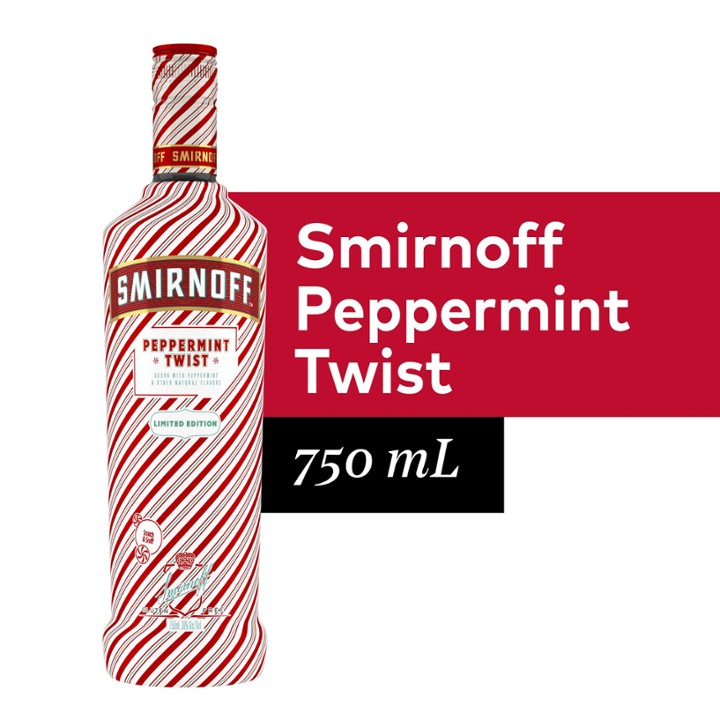 Smirnoff Peppermint Twist Flavored Vodka - 750ml Bottle