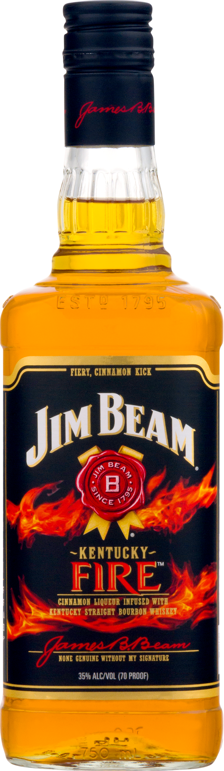 Jim Beam Kentucky Fire Bourbon Whiskey - 750ml Bottle
