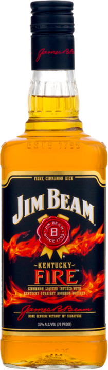Jim Beam Kentucky Fire Bourbon Whiskey - 750ml Bottle