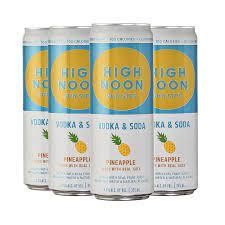 High Noon Pineapple Hard Seltzer Vodka Cans (12 oz x 24 ct)