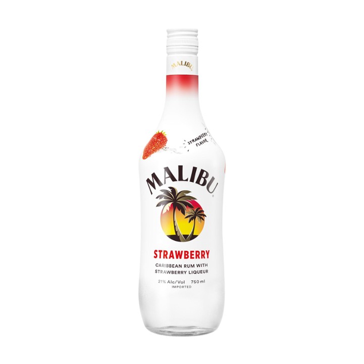 Malibu Strawberry Flavored Rum 42 1l