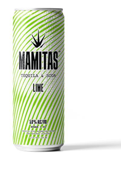 Mamitas Lime Tequila + Soda Ready-to-drink - 4x 12oz Cans