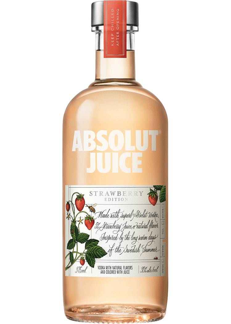 Juice Strawberry | Strawberry Vodka by Absolut | 375ml | Sweden